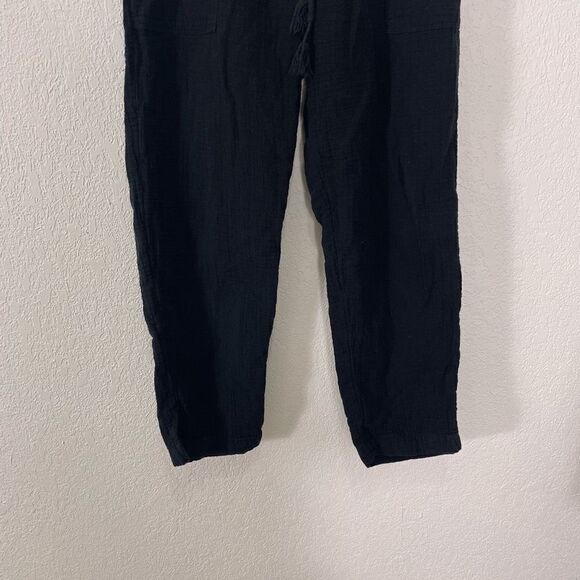 Madewell Black Soft Straight Leg Pull On Pants - Picture 4 of 7